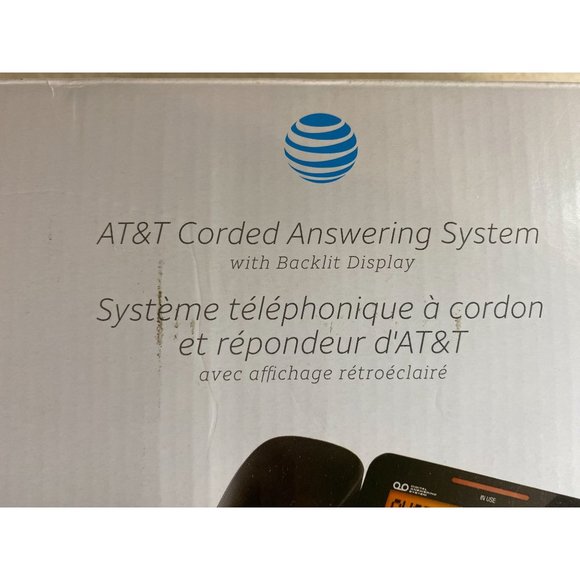 AT & T Corded Answering System With Backlit Display - Picture 2 of 8